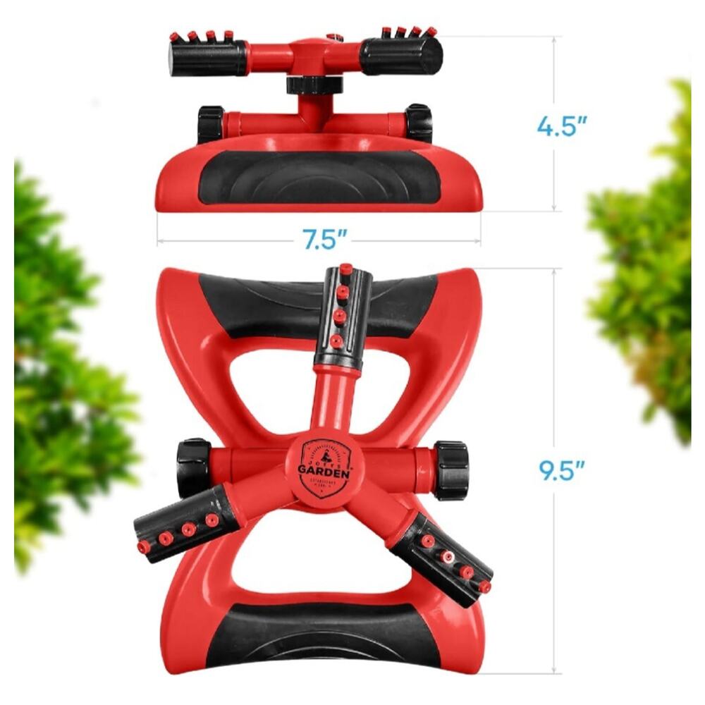 Joeys 2Pac Sprinkler for Yard, Rotating Garden Sprinkler for Large Area Coverage - Picture 7 of 7